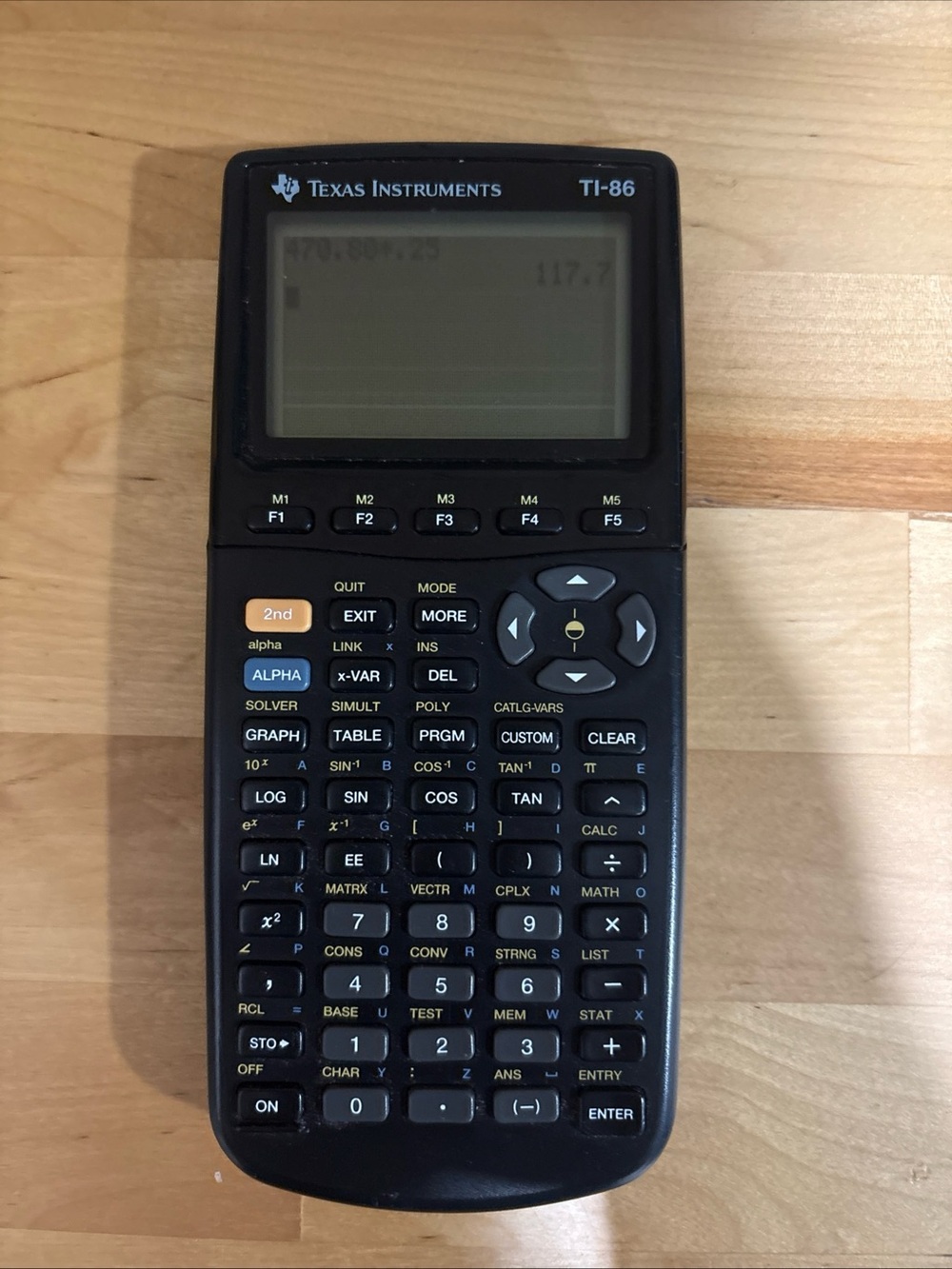 Texas Instruments TI-86 Graphing Calculator Tested